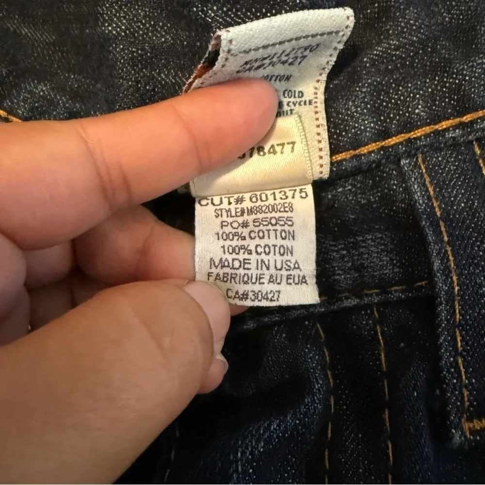 True Religion Section Row Seat Bootcut Jeans 36x34 Vintage Y2K USA Made Unique
